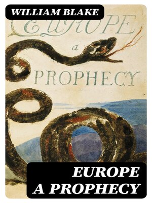 cover image of Europe a Prophecy
